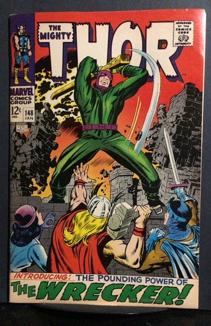 Thor #148 (Marvel Comics, 1968), raw, ungraded comic book — front cover