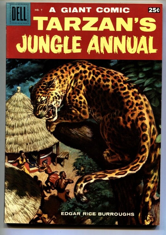 Tarzan's Jungle Annual #7 (Dell, 1958), raw comic book in VF- condition — front cover