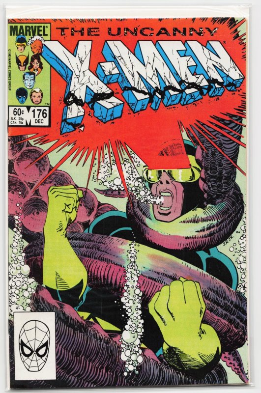 The Uncanny X-Men #176 (Marvel Comics, 1983), raw, ungraded comic book — front cover