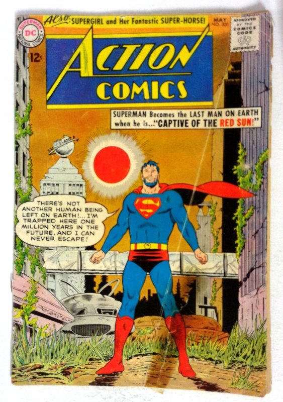 Action #300 (DC Comics, 1963), raw, ungraded comic book — front cover