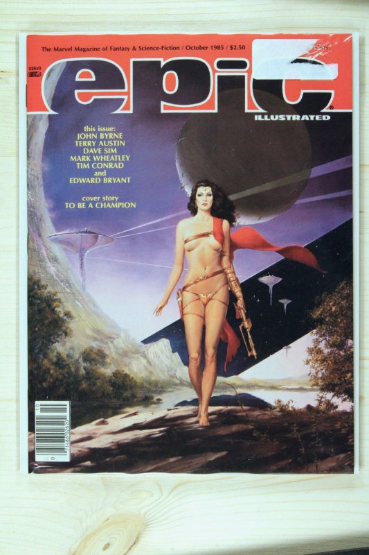 Epic Illustrated #32 (Marvel Comics, 1985), raw comic book in NM 9.4 condition — front cover