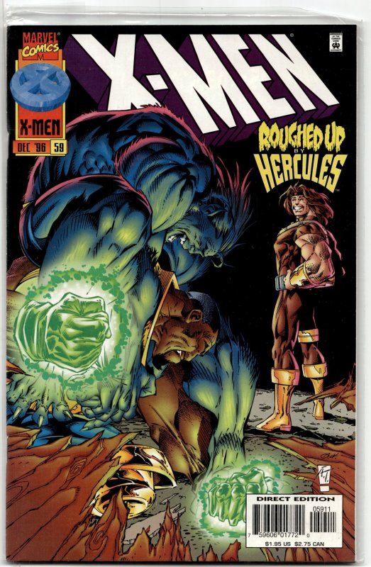 X-Men #59 (Marvel Comics, 1996), raw, ungraded comic book — front cover