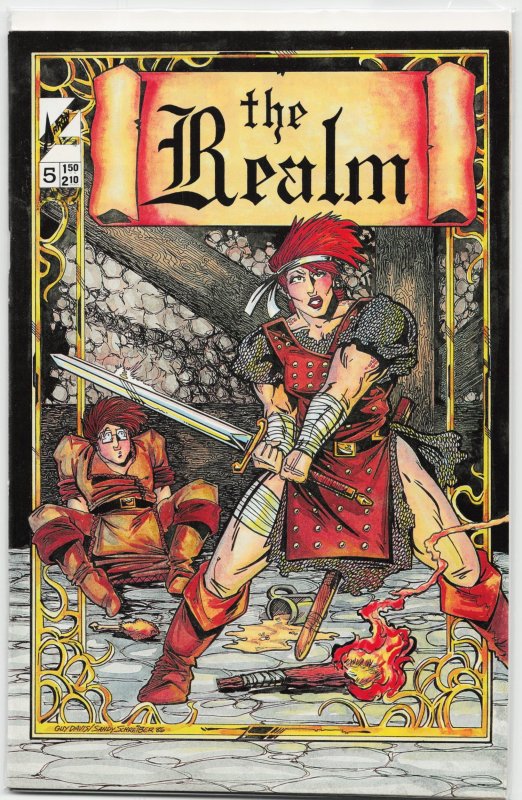 Realm #5 (1986), raw, ungraded comic book — front cover
