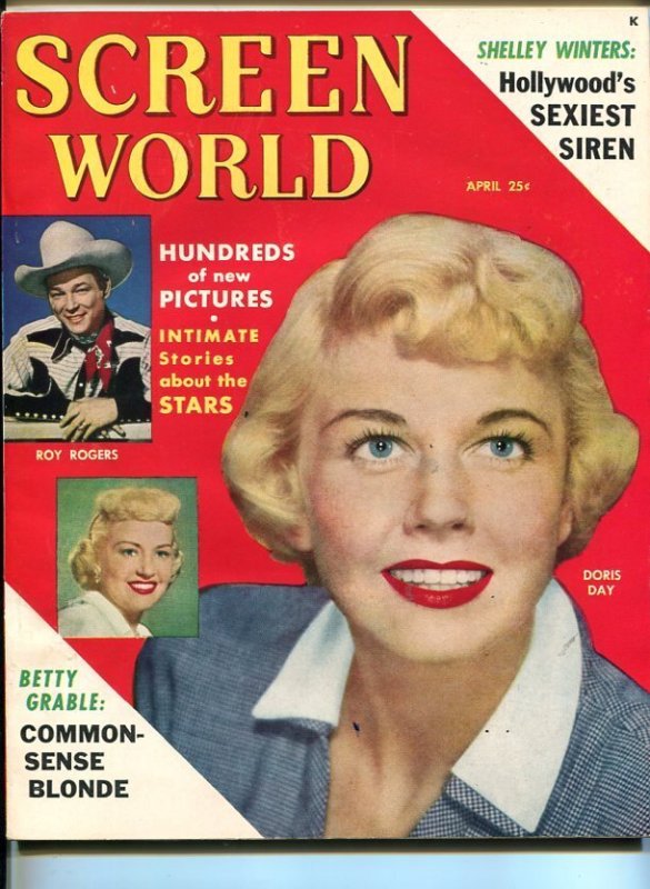 MAG: Screen World-Apr-1950-Doris Day-Roy Rogers-Southern States PEDIGREE-nm, raw, ungraded comic book — front cover