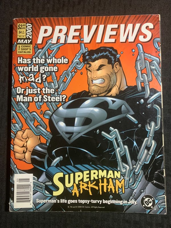 2000 Previews Magazine #5 (2000), raw comic book in GD+ 2.5 condition — front cover