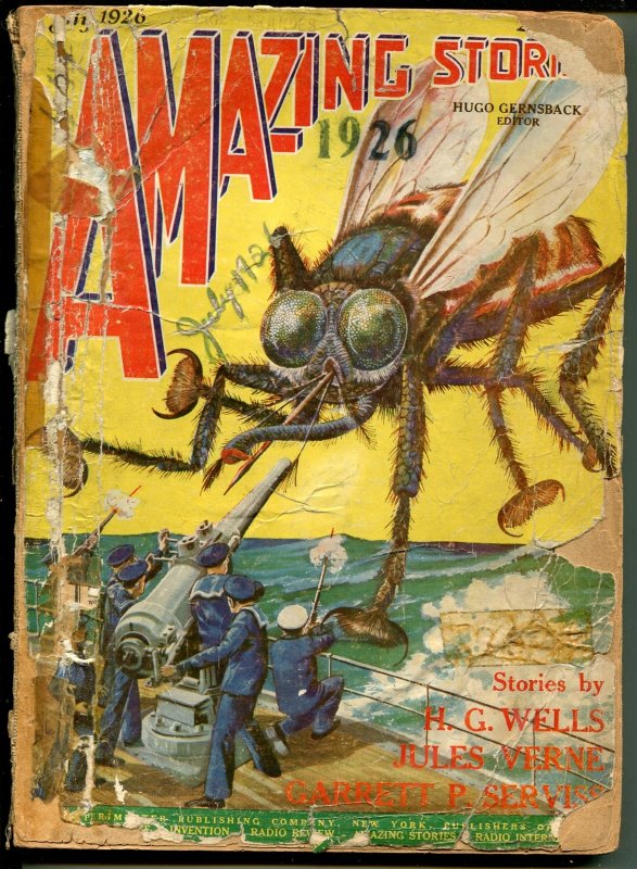 Pulp: Amazing Stories 7/1926-Gernsback-4th Issue-historic Sci-fi Pulp-Wells-..., raw, ungraded comic book — front cover