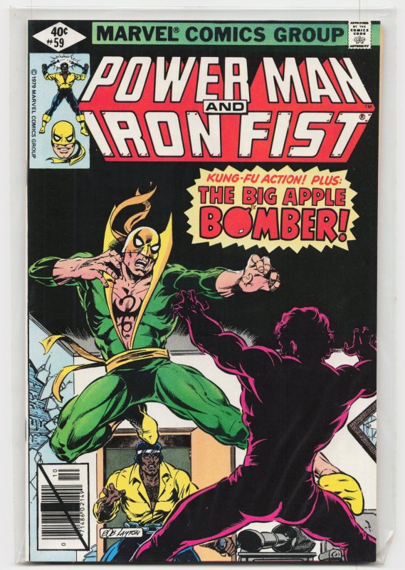 Power Man and Iron Fist #59 (Marvel Comics, 1979), raw, ungraded comic book — front cover