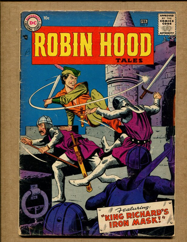 Robin Hood Tales #7 (1955), raw comic book in 2.5 condition — front cover