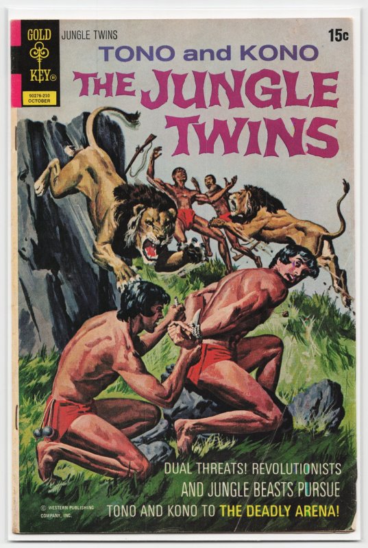 Tono and Kono the Jungle Twins #3 (1972), raw, ungraded comic book — front cover