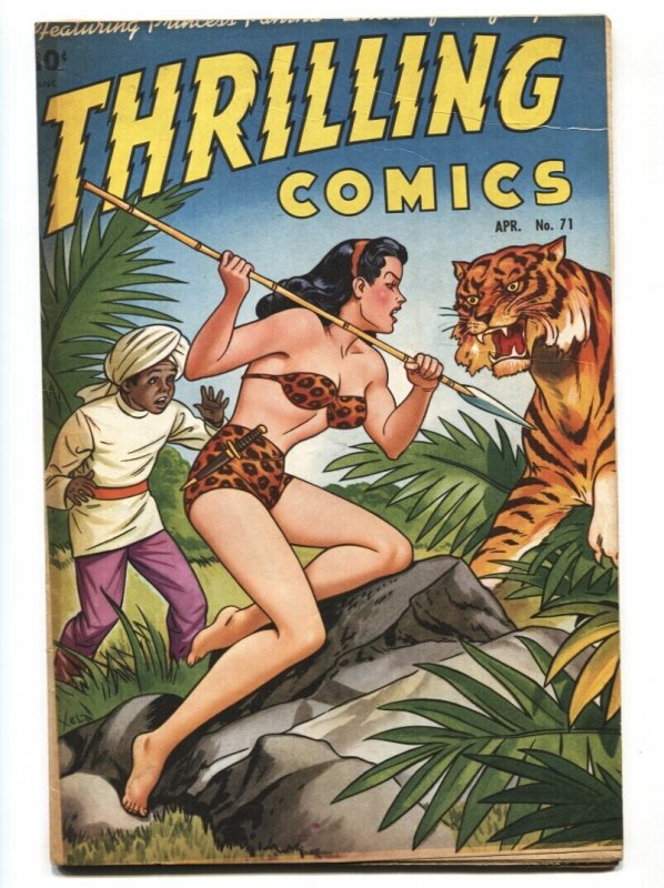 Thrilling #71 (1949), raw comic book in FN- condition — front cover