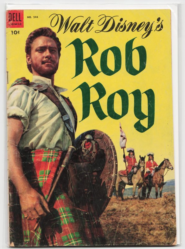 Four Color #544 (Dell Comics, 1954), raw, ungraded comic book — front cover