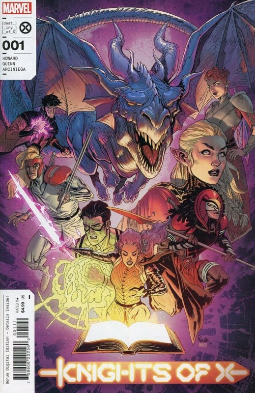 Knights of X #1 (2022), raw comic book in VF+ condition — front cover