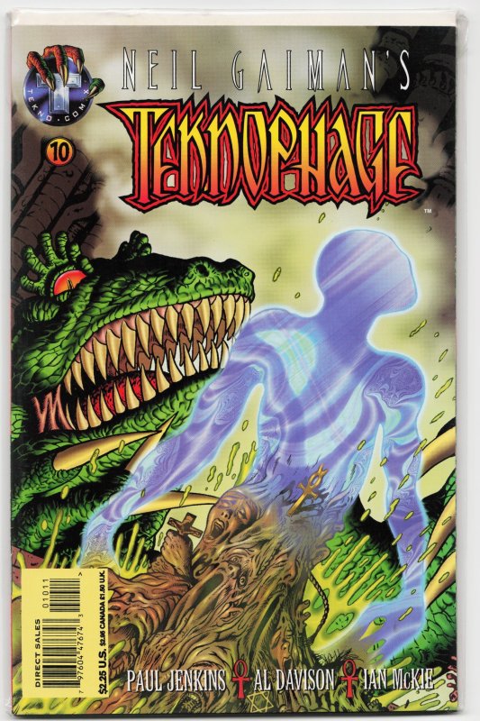 Teknophage #10 (1996), raw, ungraded comic book — front cover