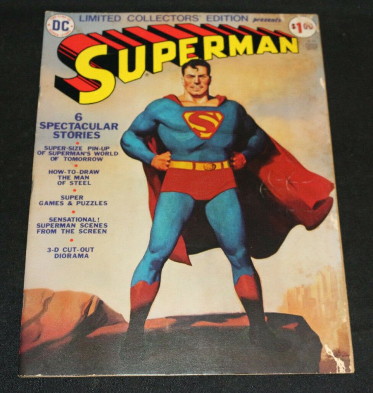 1974 DC Collector's Edition Treasury Superman C-31 F- (DC Comics, 1974), raw, ungraded comic book — front cover