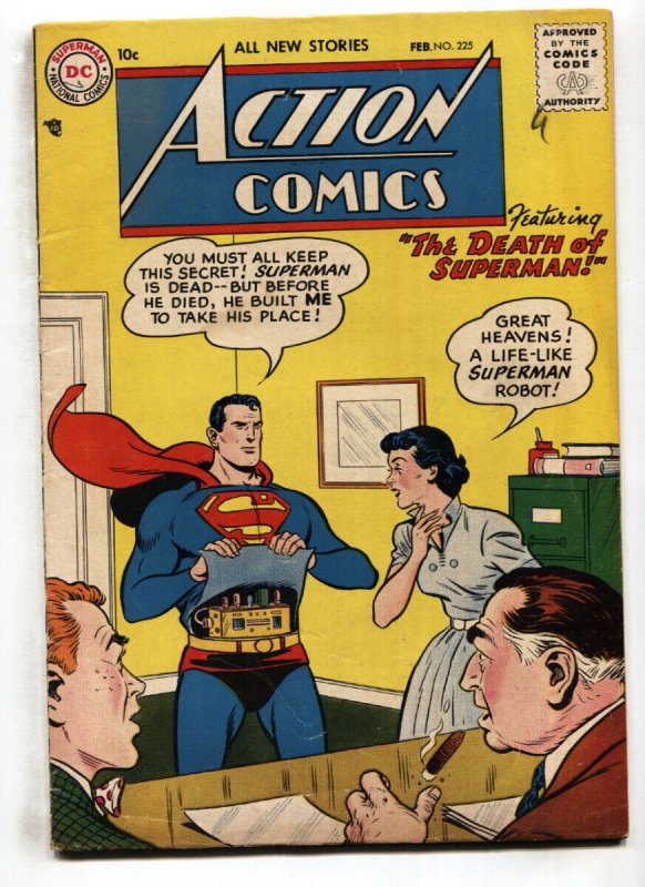 Action Comics #225 (DC Comics), raw, ungraded comic book — front cover