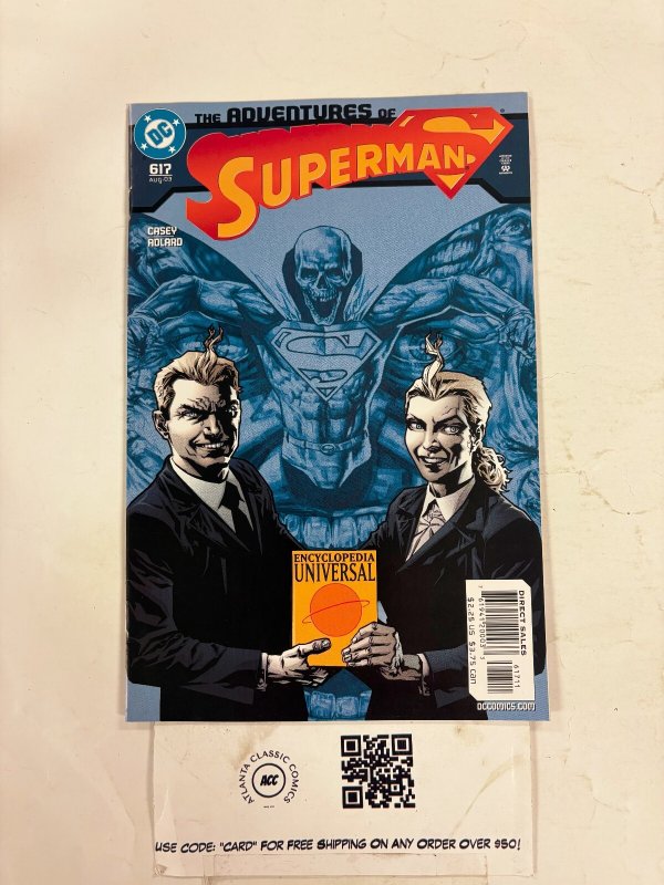 Adventures of Superman #617 (DC Comics), raw comic book in NM condition — front cover