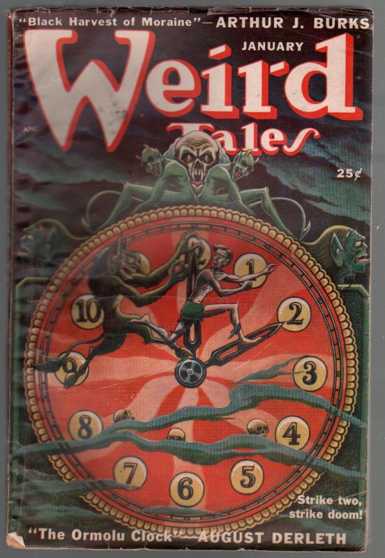 Pulp: Weird Tales 1/1950 Popular-pulp Horror & Fantasy-Matt Fox-Seabury Quin..., raw, ungraded comic book — front cover