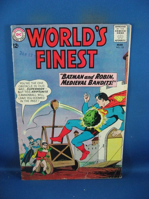 Worlds Finest #12 (DC Comics, 1963), raw comic book in VG condition — front cover
