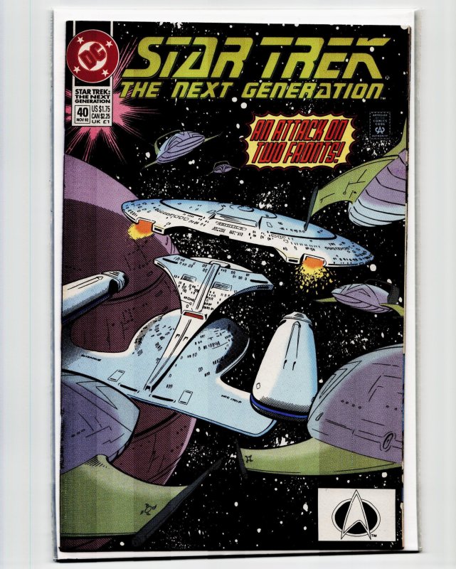 Star Trek: The Next Generation #40 (1992), raw, ungraded comic book — front cover