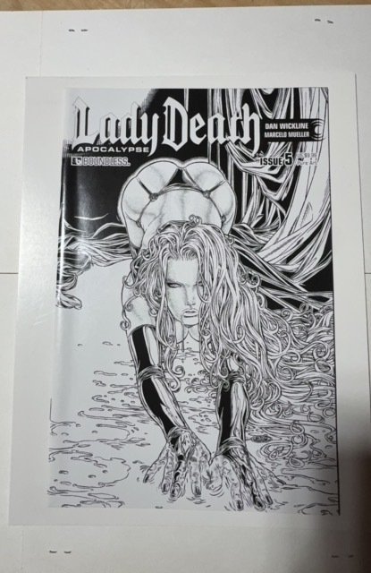 Lady Death: Apocalypse #5 (2015), raw comic book in NM condition — front cover