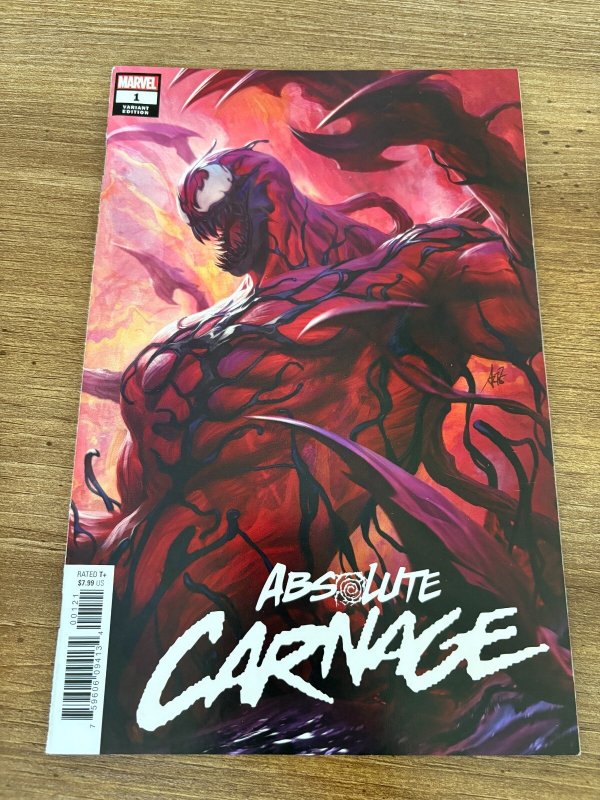 Absolute Carnage #1 (Marvel Comics), raw comic book in NM condition — front cover