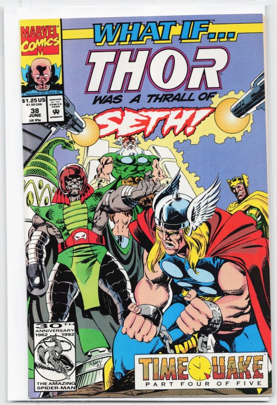 What If...? #38 (1992), raw, ungraded comic book — front cover
