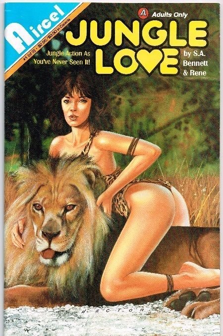 Jungle Love #1 (1991), raw, ungraded comic book — front cover