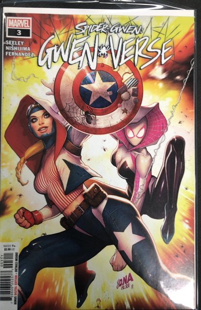 Spider-Gwen: Gwenverse #3 (Marvel Comics, 2022), raw, ungraded comic book — front cover