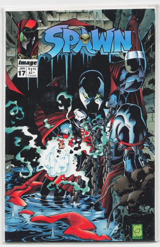 Spawn #17 (Image Comics, 1994), raw, ungraded comic book — front cover