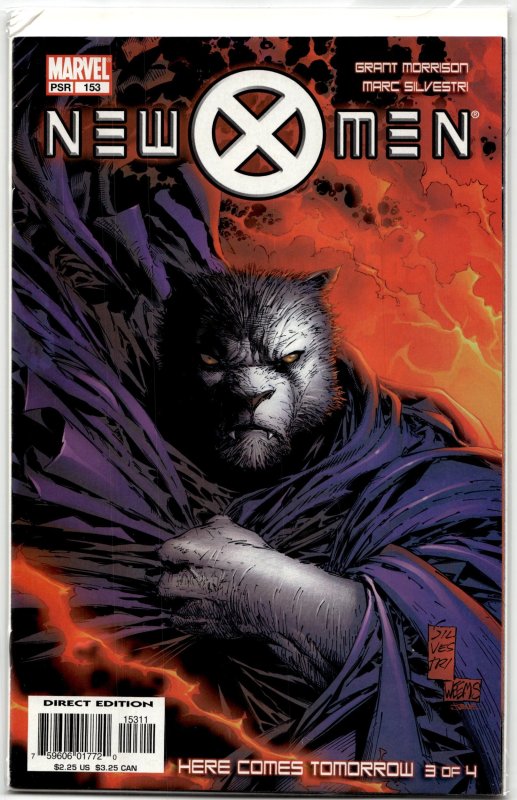 New X-Men #153 (Marvel Comics, 2004), raw, ungraded comic book — front cover