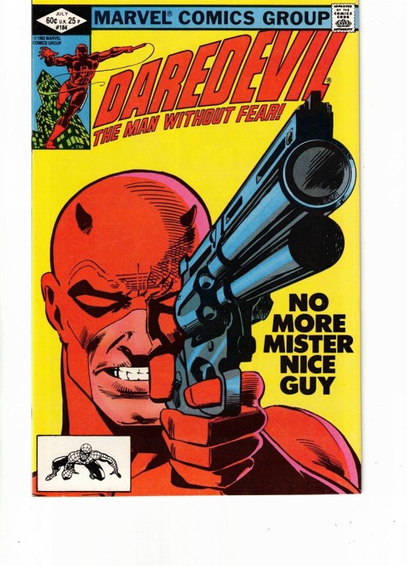Daredevil #184 (Marvel Comics), comic book — front cover in its holder
