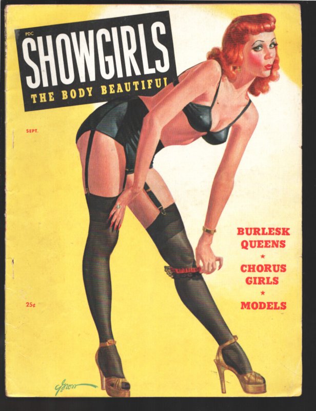 Showgirls #4 (1947), raw comic book in FN- condition — front cover
