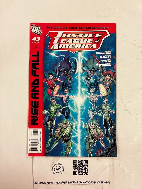 Justice League of America #43 (DC Comics), raw comic book in NM condition — front cover