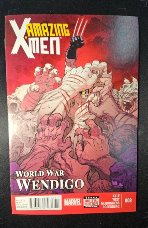 Amazing X-Men #8 (Marvel Comics), raw comic book in NM condition — front cover