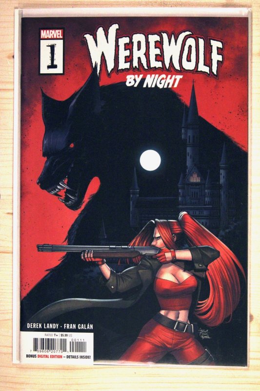 Werewolf by Night #1 (Marvel Comics, 2023), raw comic book in NM+ 9.6 condition — front cover