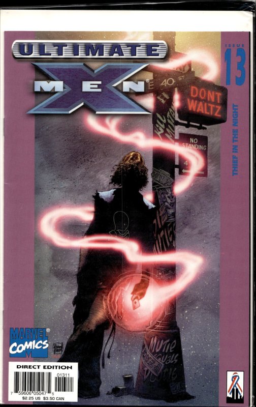 Ultimate X-Men #13 (Marvel Comics, 2002), raw, ungraded comic book — front cover