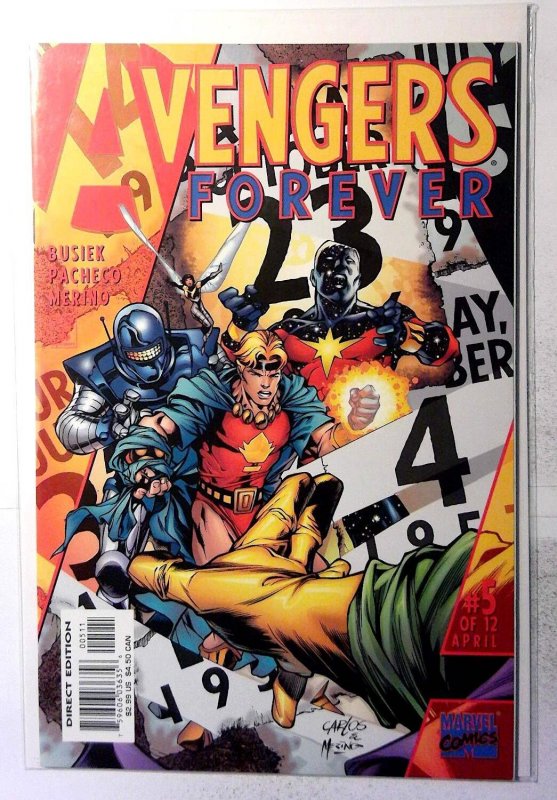 Avengers Forever #5 (Marvel Comics, 1999), raw, ungraded comic book — front cover