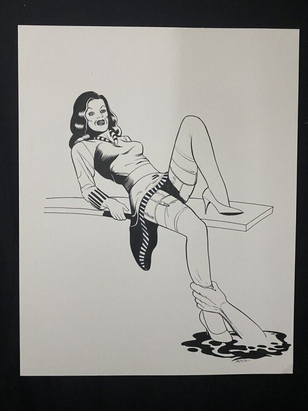 Senorita Rio Original Pin Up by Bill Black- Hand Grab, raw, ungraded comic book — front cover