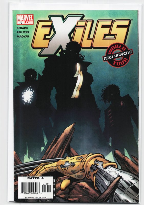 Exiles #72 (2006), raw, ungraded comic book — front cover