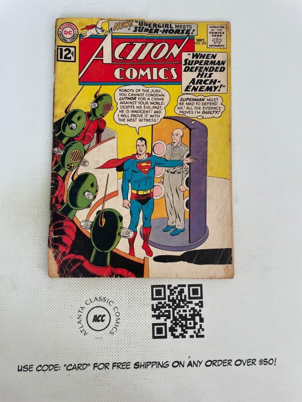 Action Comics #292 (DC Comics, 1962), raw comic book in VG- condition — front cover