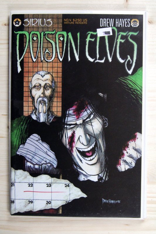 Poison Elves #4 (1995), raw comic book in NM- 9.2 condition — front cover