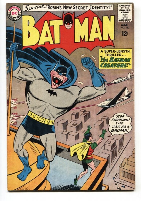 Batman #162 (DC Comics, 1964), raw comic book in VG condition — front cover