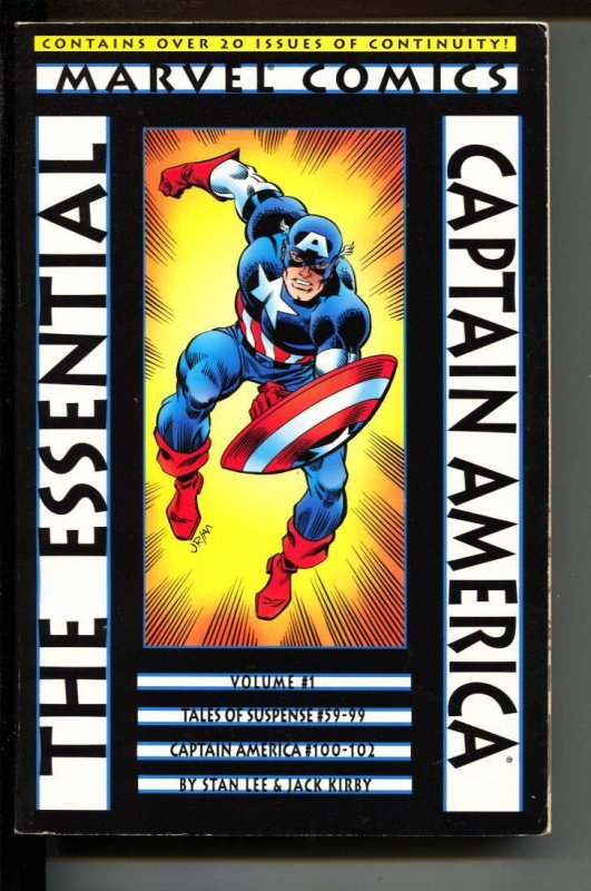Essential Captain America-Vol. 1-Paperback-VG/FN, raw comic book in VG/FN condition — front cover