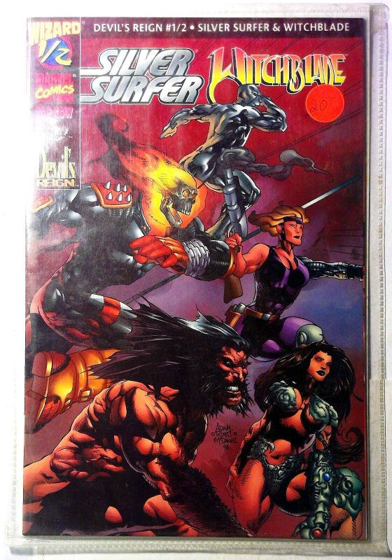 Devil's Reign 1/2 Silver Surfer Witchblade #1 (Marvel Comics, 1997), raw, ungraded comic book — front cover