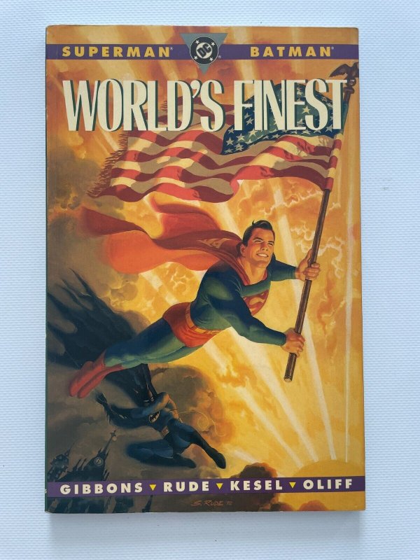 Superman Batman World's Finest DC Comics TPB Graphic Novel Book Vf/nm #1, raw comic book in VF/NM condition — front cover