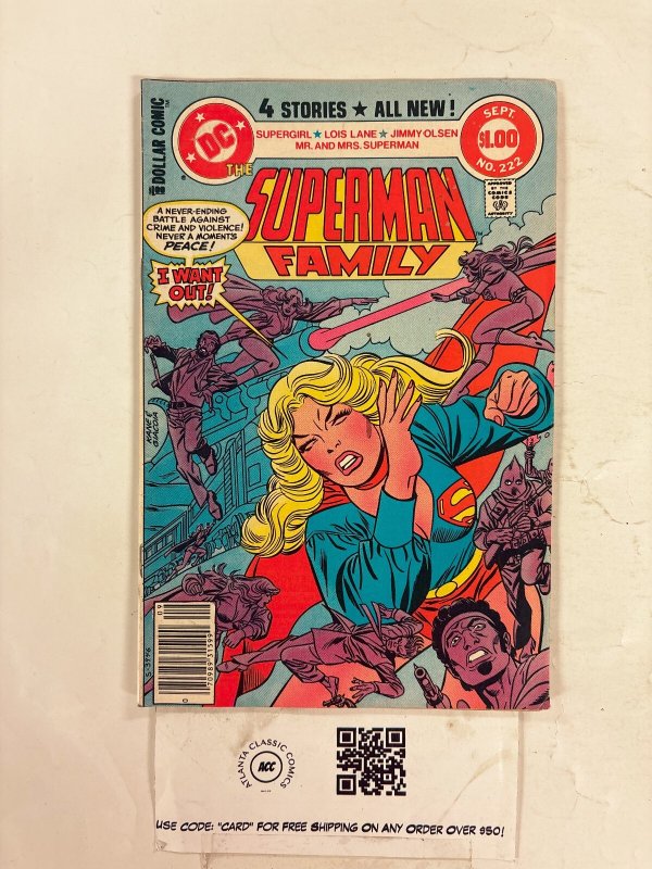 Superman Family #222 (DC Comics), raw comic book in VF condition — front cover