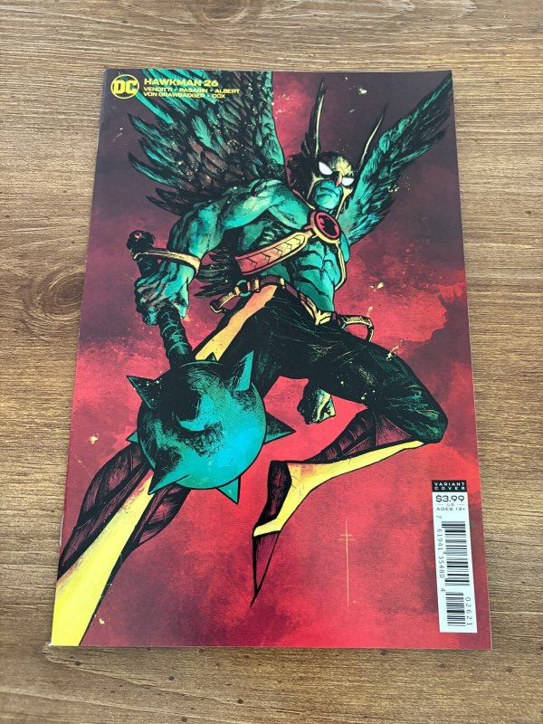 Hawkman #26 (DC Comics), raw comic book in NM condition — front cover