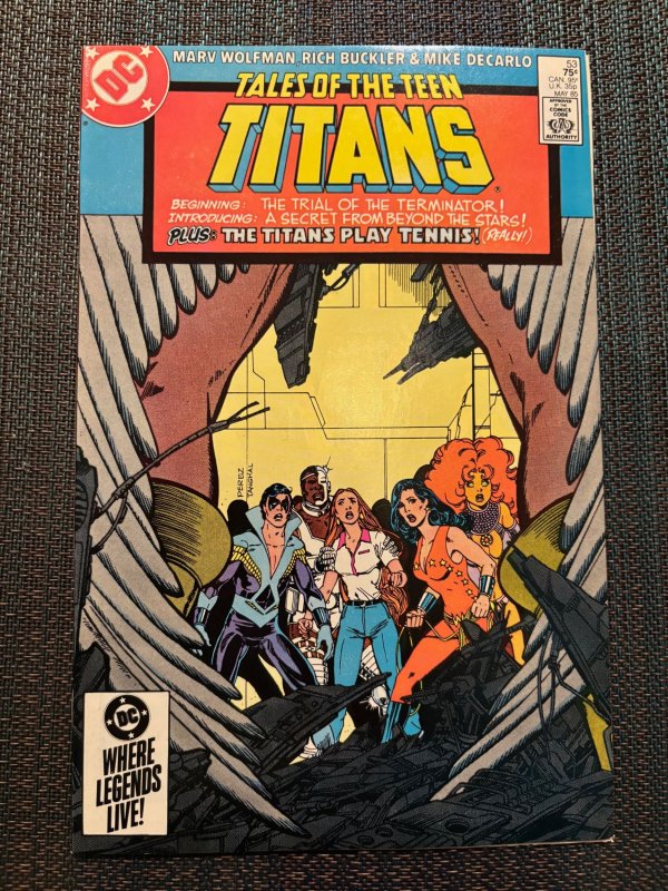 Tales of the Teen Titans #53 (DC Comics, 1985), raw, ungraded comic book — front cover