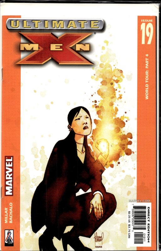Ultimate X-Men #19 (Marvel Comics, 2002), raw, ungraded comic book — front cover
