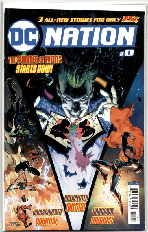 DC Nation #0 (DC Comics, 2018), raw, ungraded comic book — front cover